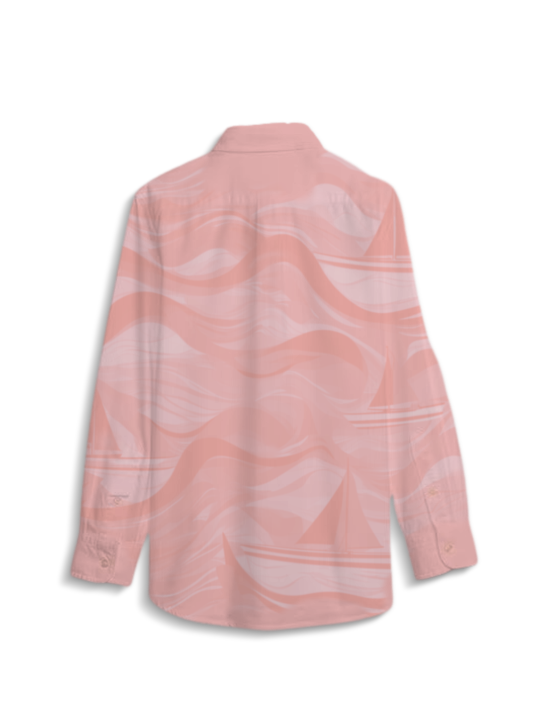 AI Imagined Baby Pink Flow Women's Collar Shirt